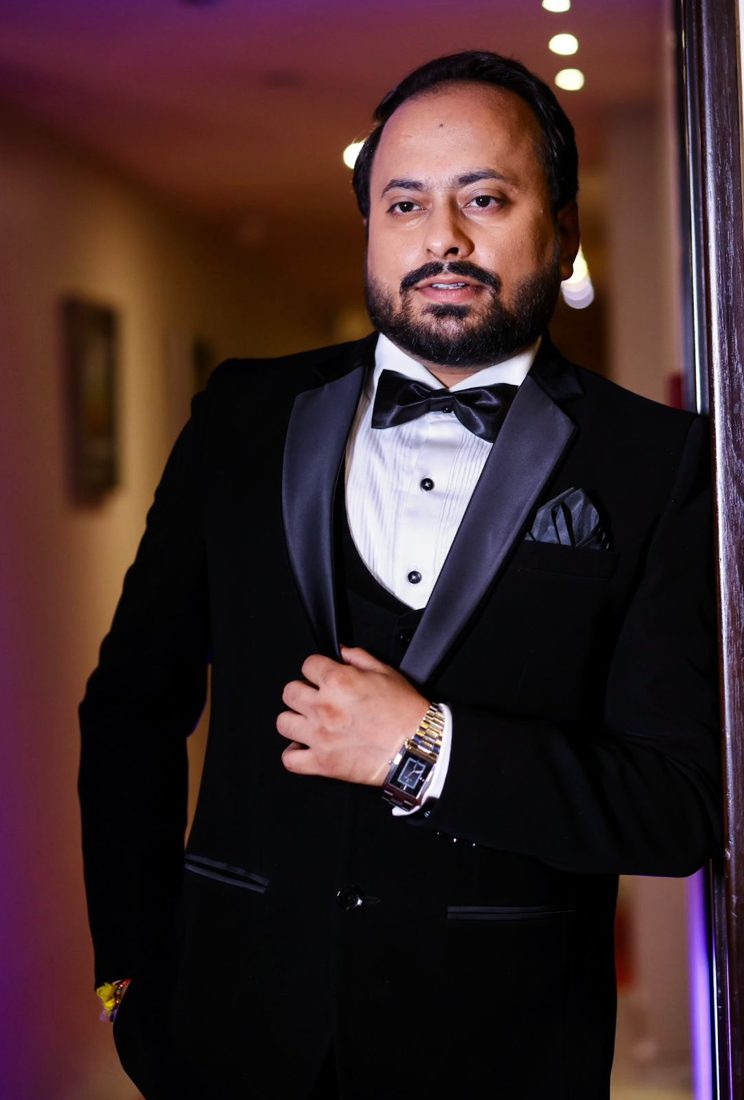 Arpit in a tuxedo